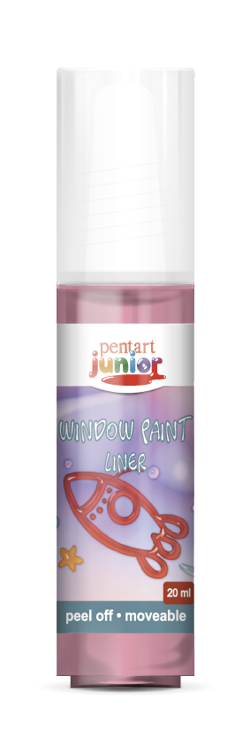 window paint 20 ml, – червен