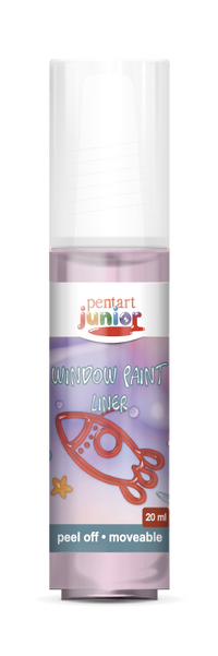window paint 20 ml, – розов