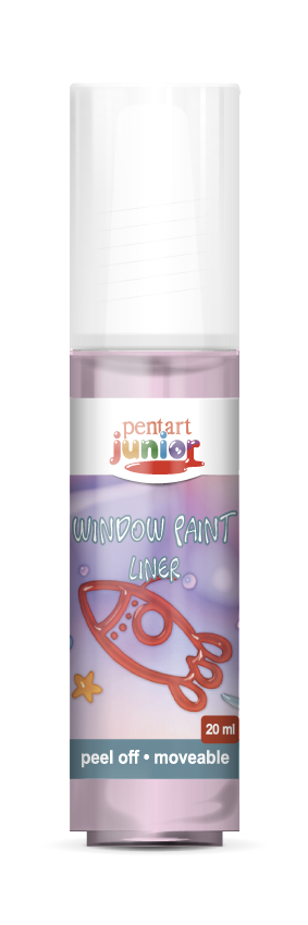 window paint 20 ml, – розов
