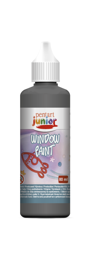 Контур за стъкло Pentart 80 ml - черен