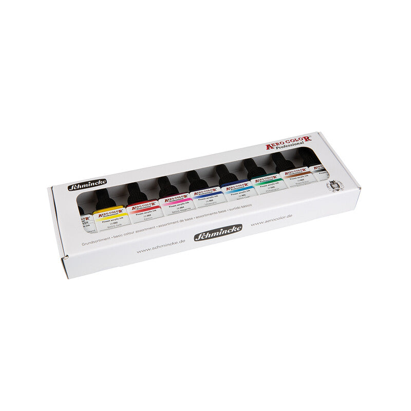 Schmincke AERO COLOR картонен комплект основни цветове 9 x 28 ml