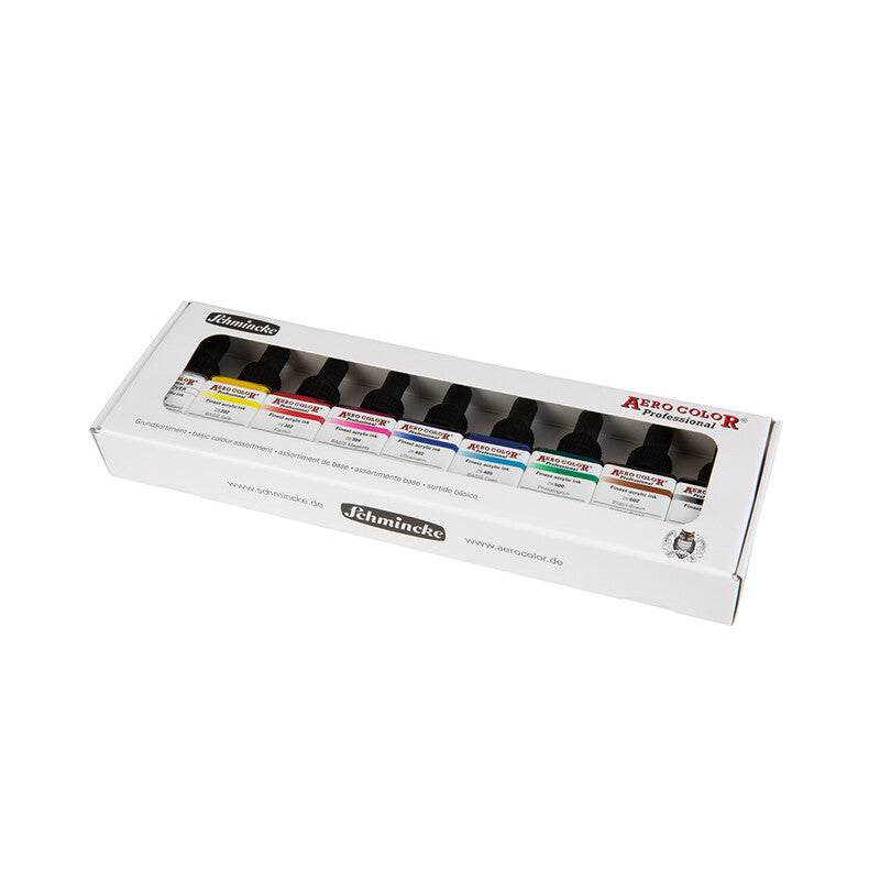 Schmincke AERO COLOR картонен комплект основни цветове 9 x 28 ml