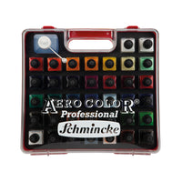 Schmincke AERO COLOR пластмасов комплект, 37 x 28 ml + AERO CLEAN RAPID