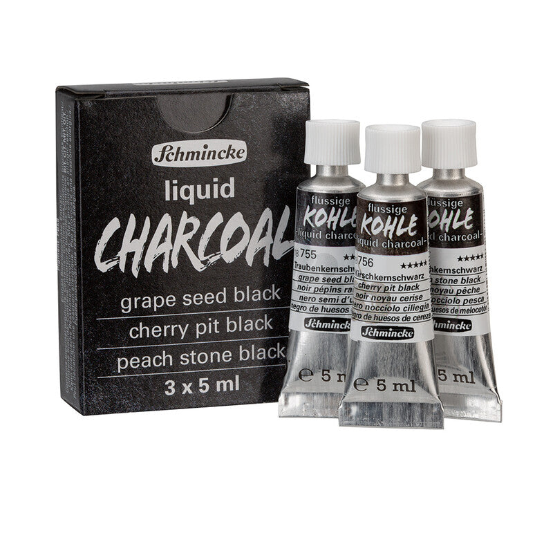 Течен въглен Schmincke Trio liquid charcoal