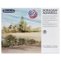 Дървен комплект акварелни бои Schmincke HORADAM Super Granulation – 50 x 1/2 ваничка