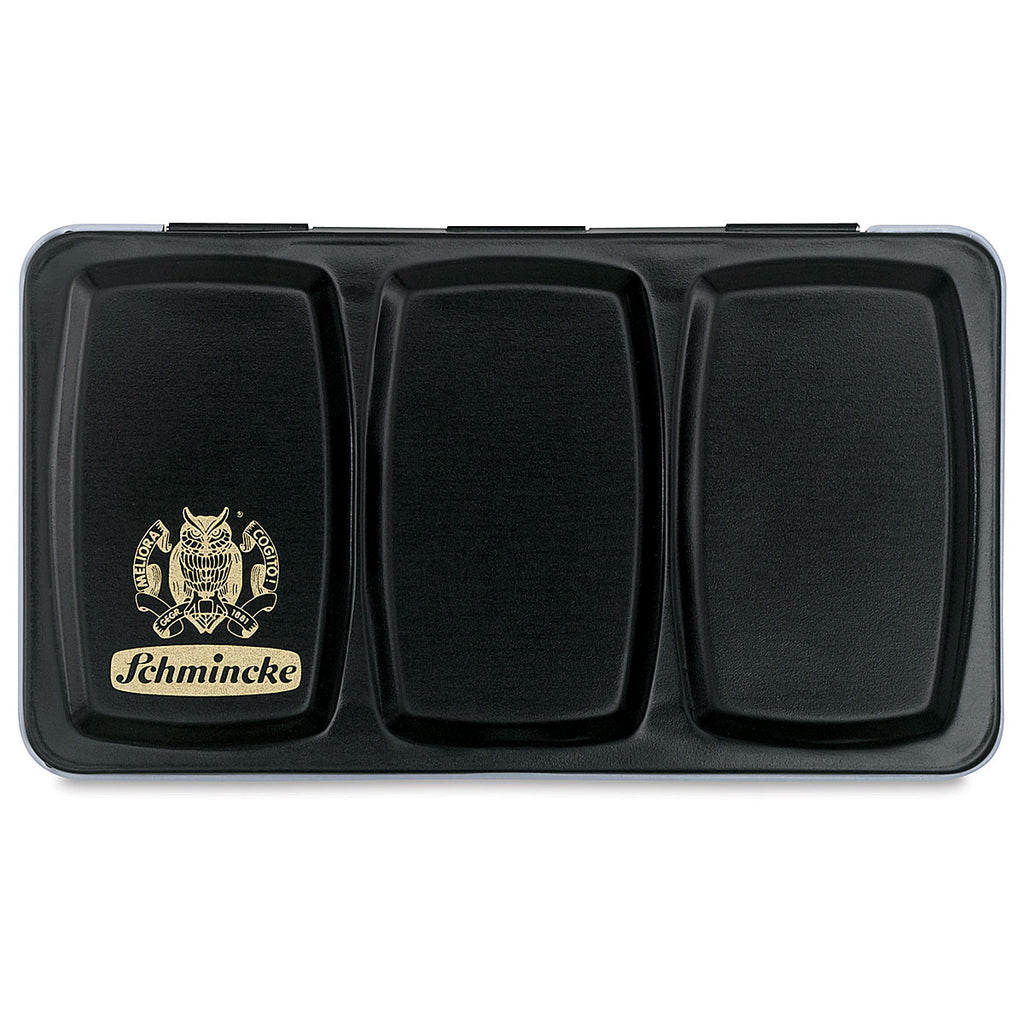 Schmincke празна метална кутия за 12 половин ванички