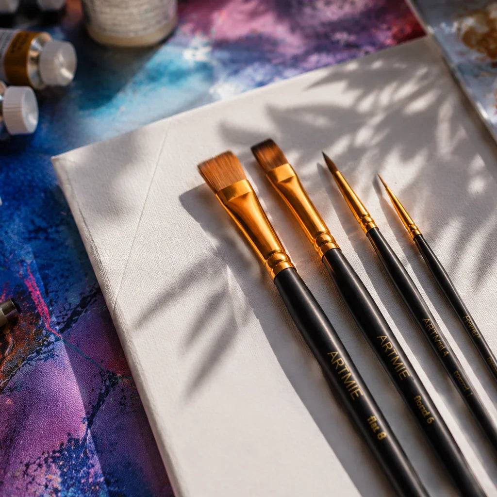 Комплект синтетични четки ARTMIE 4 броя