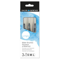 DALER ROWNEY Simply комплект празни водни четки 3 бр.