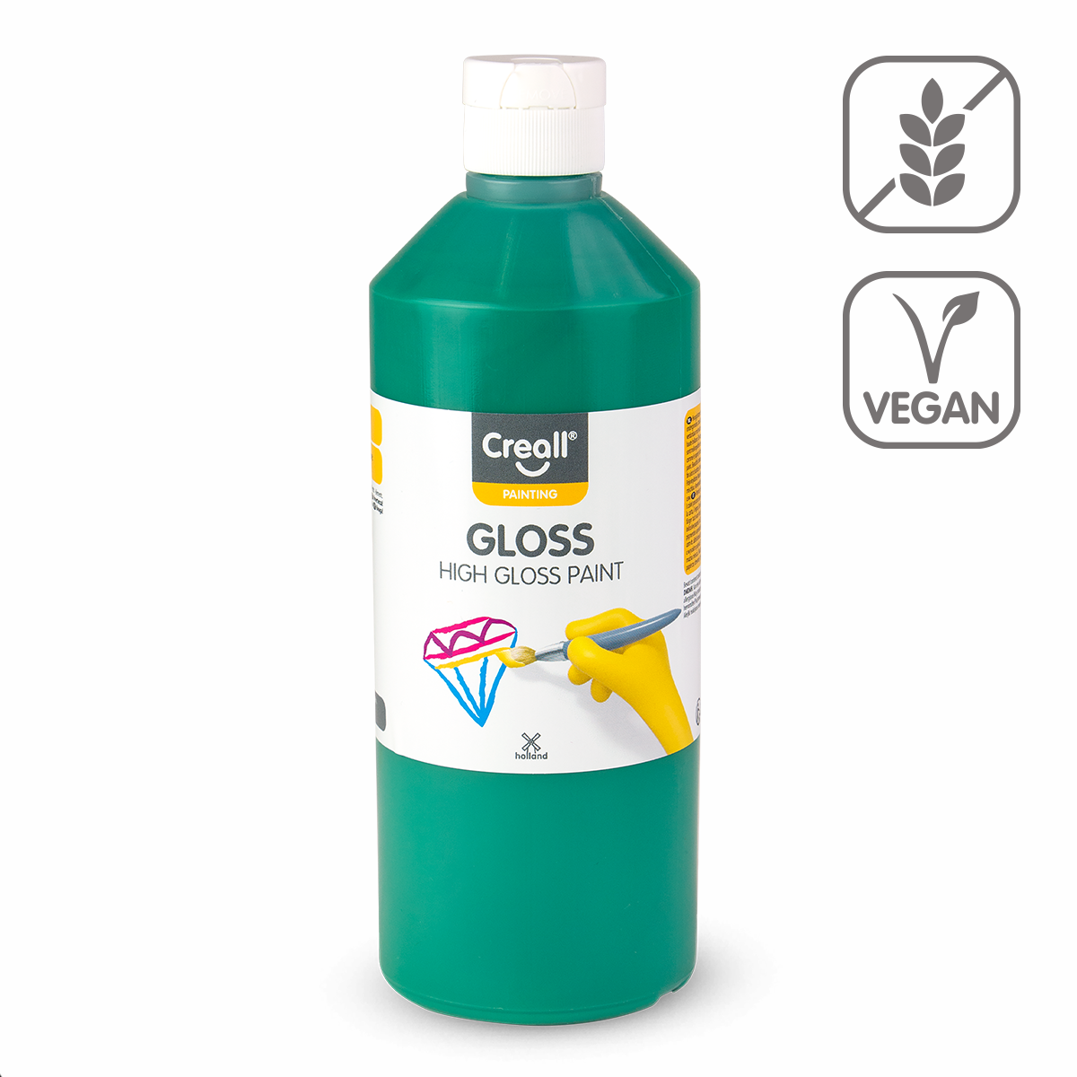 Гланцова поливинилова боя Creall Gloss 500 ml – зелен