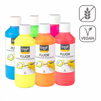 Creall комплект темперни бои Fluor, 6 × 250 ml, микс от цветове