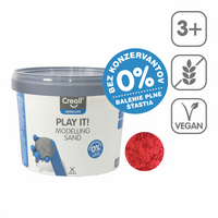 Пясък за моделиране Creall Play it! 750 g в кофичка – червен