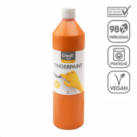 Боя за рисуване с пръсти Creall - 750 ml – оранжева