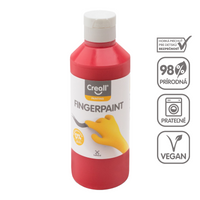Боя за рисуване с пръсти Creall 250 ml – червена