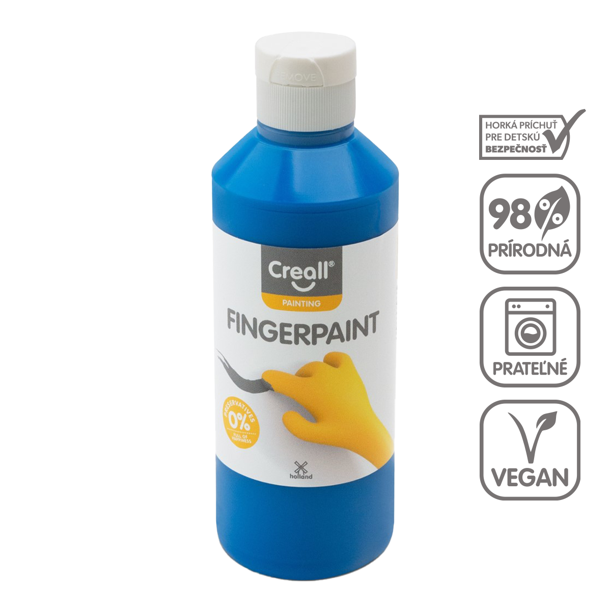 Боя за рисуване с пръсти Creall 250 ml – синя