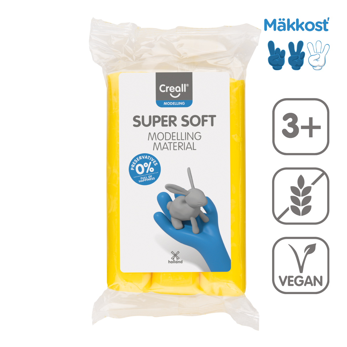 Моделин Creall Super Soft 500 g – жълта