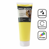Акрилна боя Molenaer 250 ml – светложълт