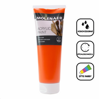 Акрилна боя Molenaer 250 ml – оранжев