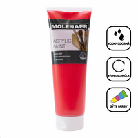 Акрилна боя Molenaer 250 ml – червен