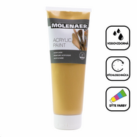 Акрилна боя Molenaer 250 ml – златен