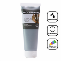 Акрилна боя Molenaer 250 ml – сребърен