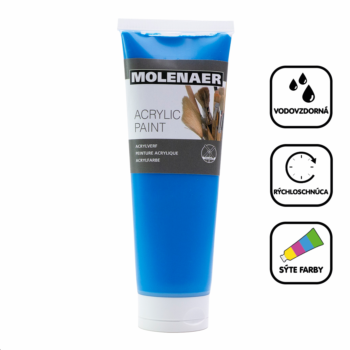 Акрилна боя Molenaer 250 ml – син