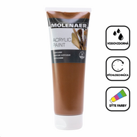Акрилна боя Molenaer 250 ml – кафяв