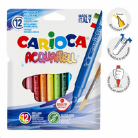 Акварелни флумастери Carioca, 12 бр., микс от цветове