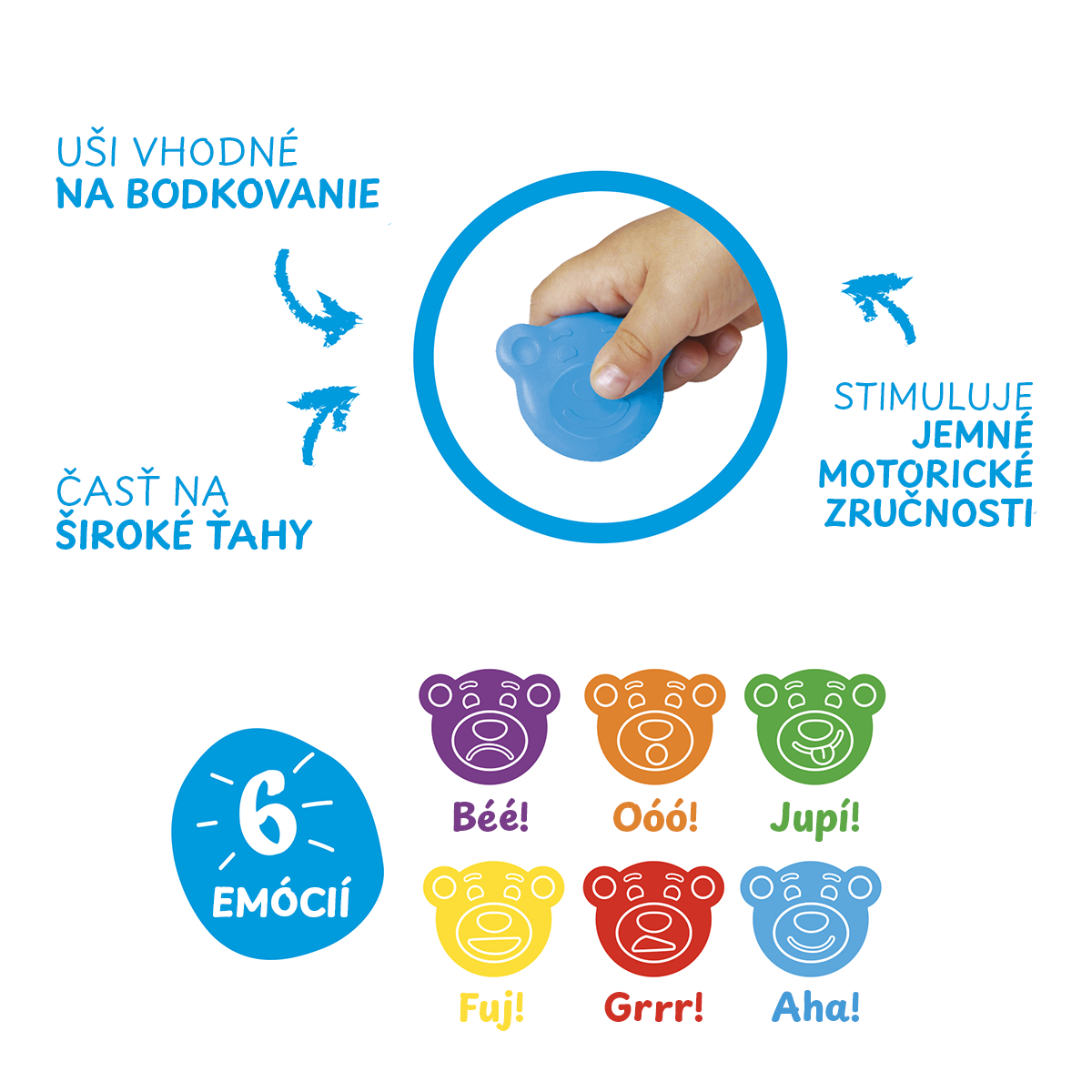 Carioca пастели Baby Wild 2+, 8 бр.