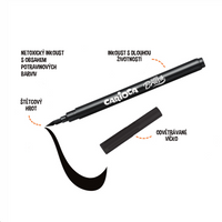 Carioca Brush флумастери с четков връх, 20 бр., микс цветове