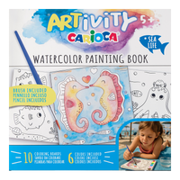 Carioca книжка за оцветяване с водни бои ARTivity – Морски свят, 5+