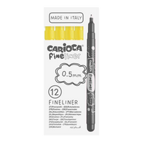 Тънкописци Carioca Fineliner 0,5 mm – 12 бр.