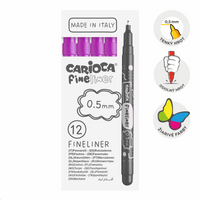 Тънкописци Carioca Fineliner 0,5 mm – 12 бр. – лилав