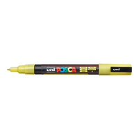 Акрилен маркер Posca PC-3ML, 0,9 - 1,3 mm, брокатен – жълта (L2