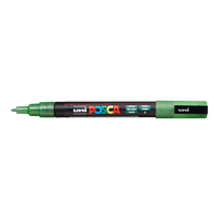 Акрилен маркер Posca PC-3ML, 0,9 - 1,3 mm, брокатен – зелена (L6