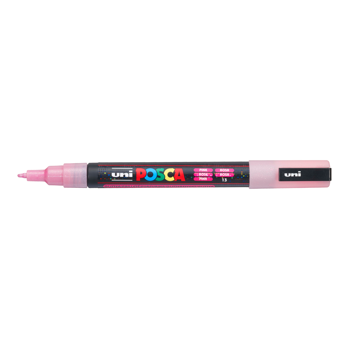 Акрилен маркер Posca PC-3ML, 0,9 - 1,3 mm, брокатен – розова (L13