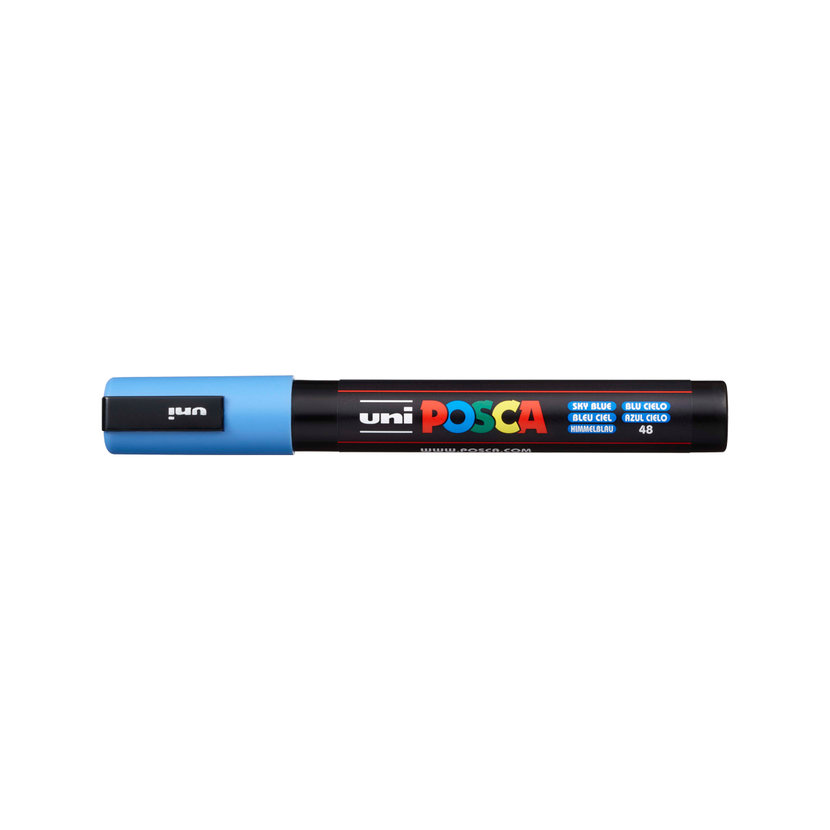 Акрилен маркер Posca PC-5M, 1,8 – 2,5 mm, небесносиньо (48)