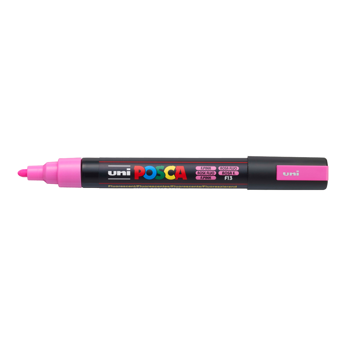 Акрилен маркер Posca PC-5M, 1,8 – 2,5 mm, флуоресцентно розово (F13)