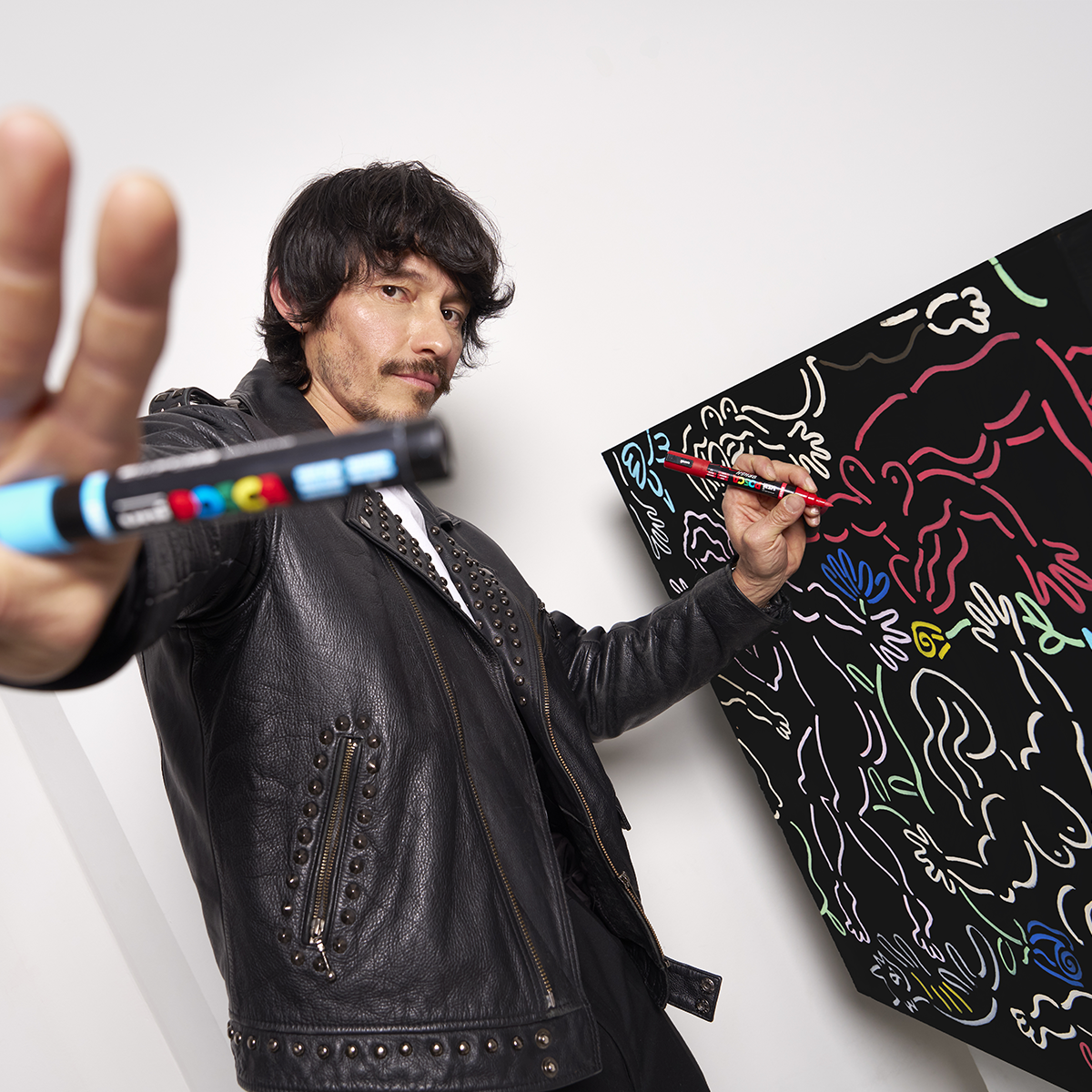 Акрилен маркер Posca PC-5BR, 1 - 4 mm, червен (15)