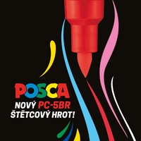 Акрилен маркер Posca PC-5BR, 1 - 4 mm, светлосин (8)