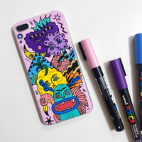 Маркер Posca PC-5M, 1,8 – 2,5 mm, металиково розово (M13)