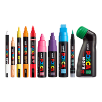 Акрилен маркер Posca PC-5BR, 1 - 4 mm, сив (37)