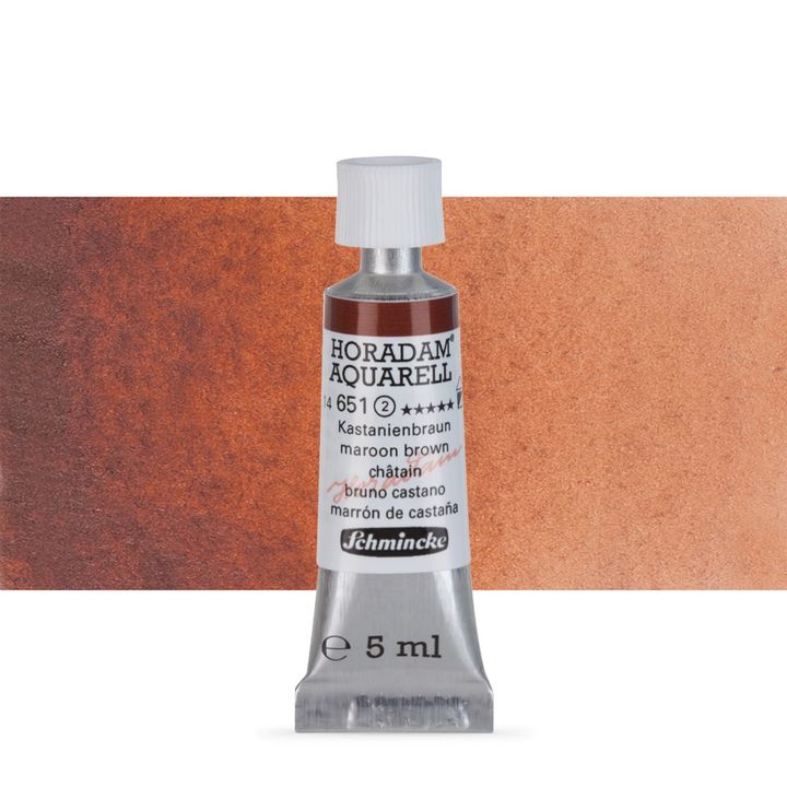 Акварелни бои Schmincke Horadam в тубичка  5 мл – 651 Maroon Brown