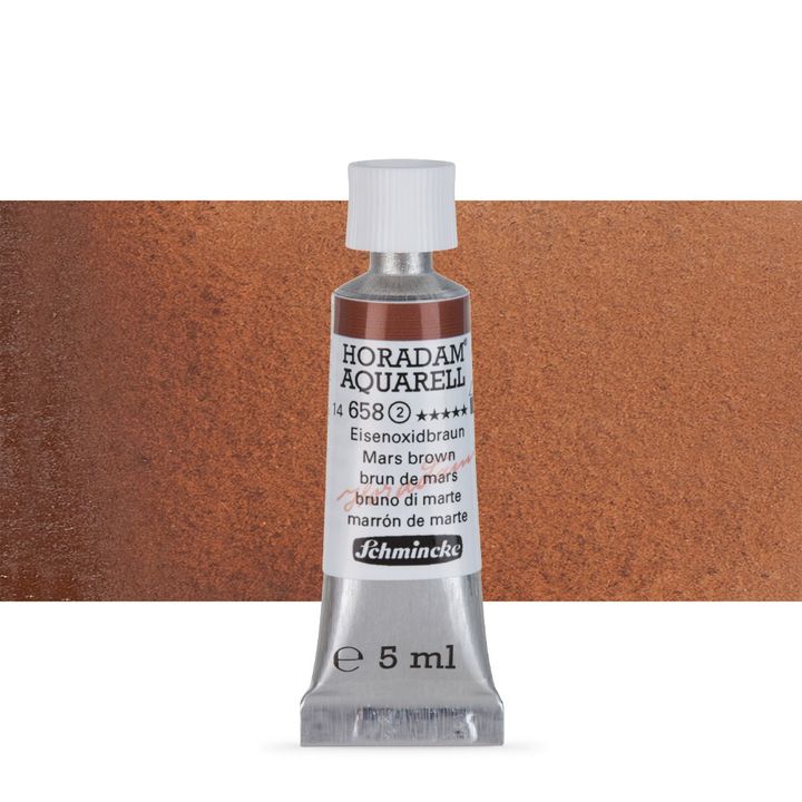 Акварелни бои Schmincke Horadam в тубичка  5 мл – 658 Mars Brown