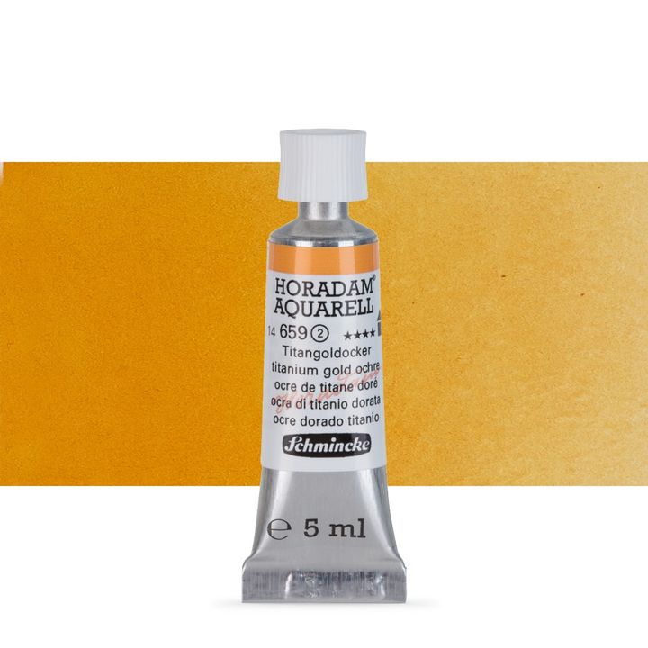 Акварелни бои Schmincke Horadam в тубичка  5 мл – 659 Titanium Gold Ochre