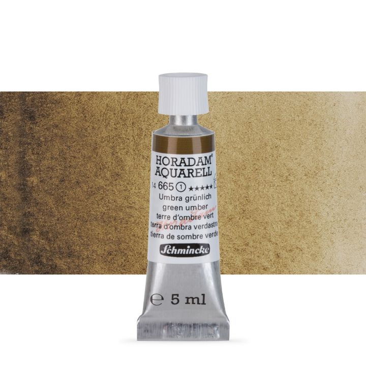 Акварелни бои Schmincke Horadam в тубичка  5 мл – 665 Green Umber