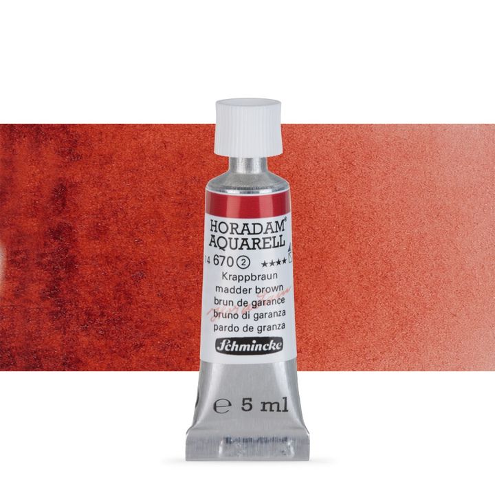 Акварелни бои Schmincke Horadam в тубичка  5 мл – 670 Madder Brown