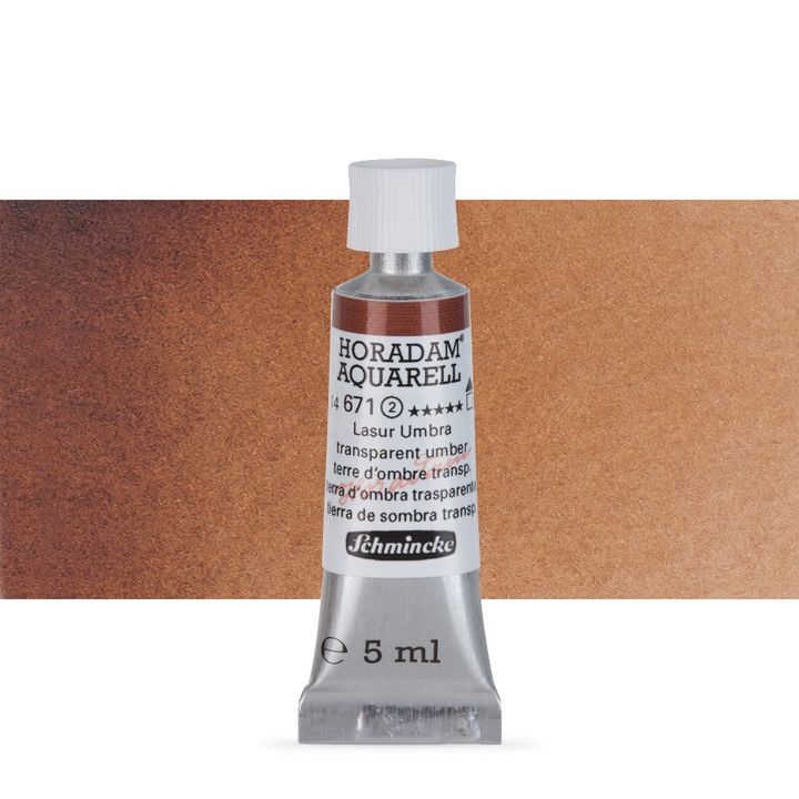Акварелни бои Schmincke Horadam в тубичка  5 мл – 671 Transparent Umber