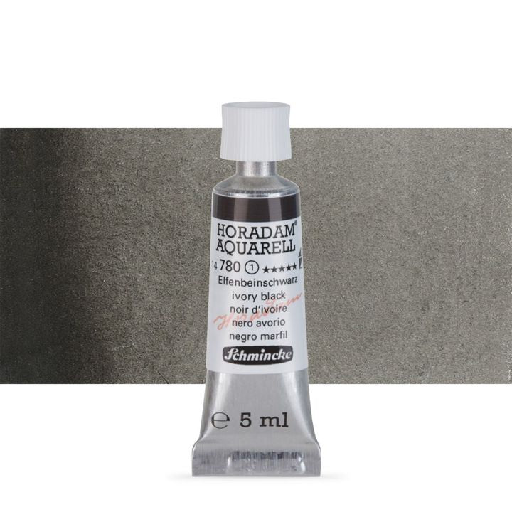 Акварелни бои Schmincke Horadam в тубичка  5 мл – 780 Ivory Black