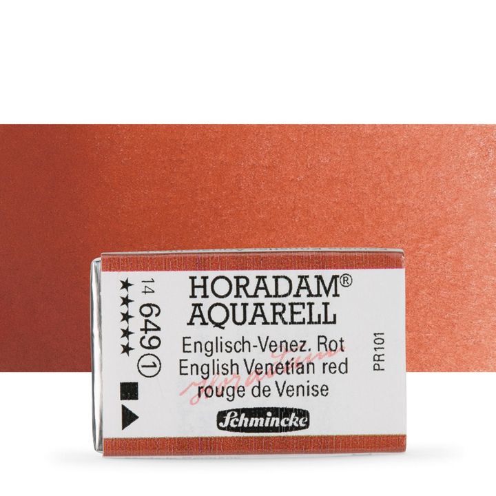 Schmincke Horadam акварелни бои в цяло контейнерче – 649 English Venetian Red