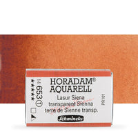 Schmincke Horadam акварелни бои в цяло контейнерче – 653 Transparent Sienna